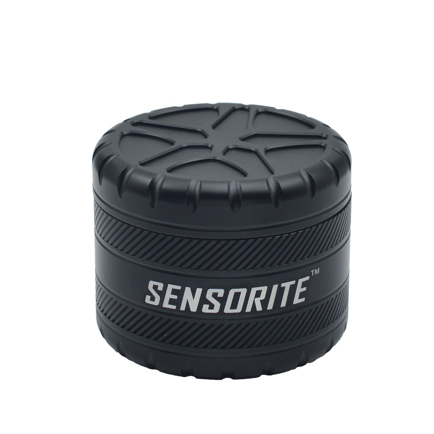 SENSORITE 4-Part Special Norch Wheel Shape Design Premium Aluminum Grinder with 6-Blade Tooth - Sensorite